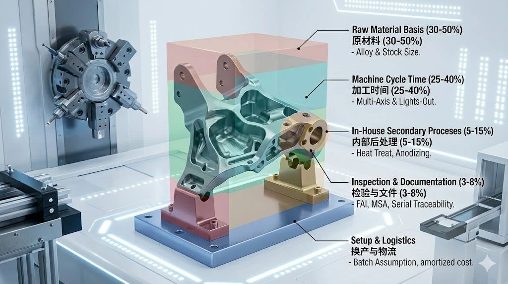 Interior view of the spacious and modern 7500 square meter CNC machining facility at MID Precision in Dongguan.